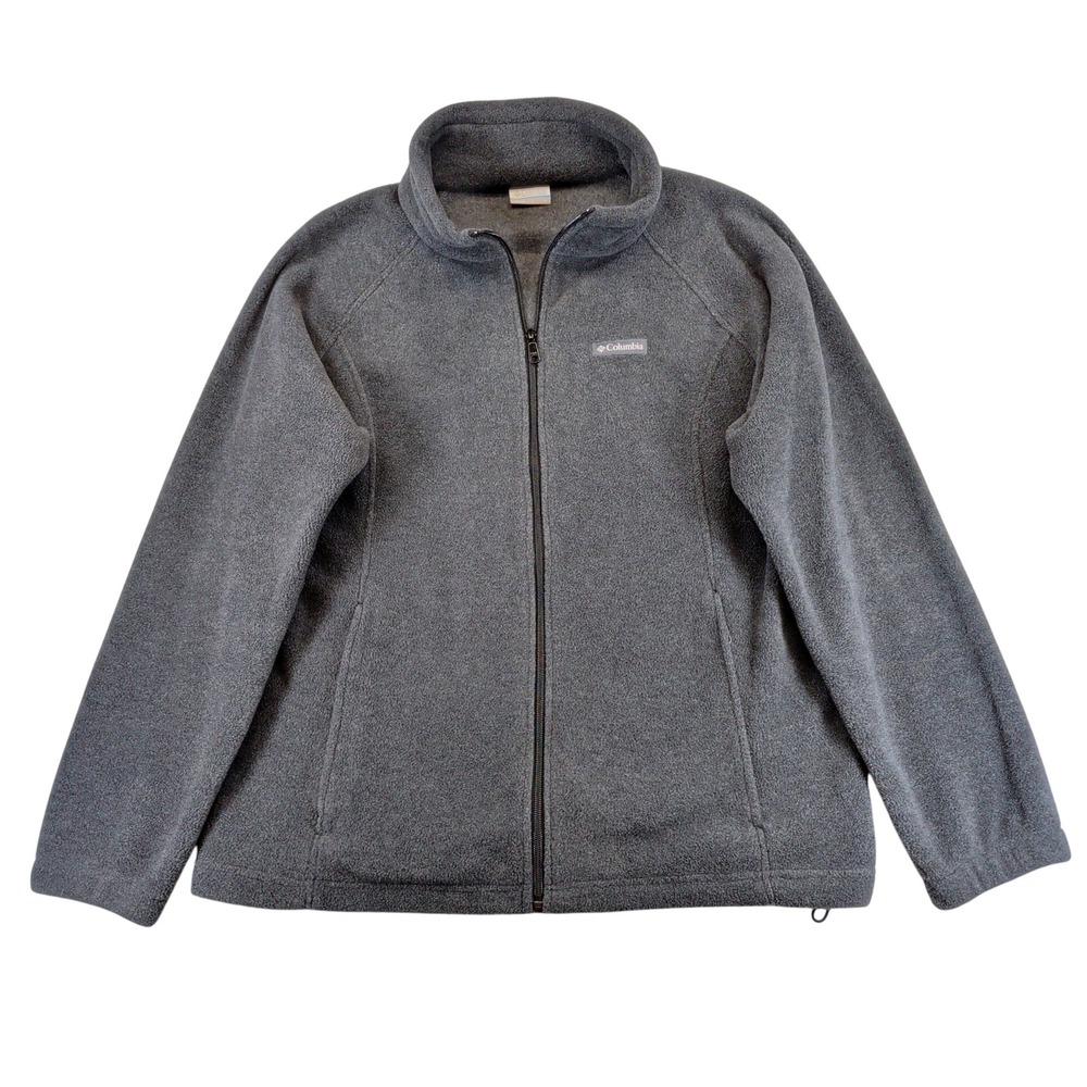 Columbia Benton Springs Full Zip Fleece Jacket Charcoal Grey Women 1X WW6439